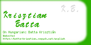 krisztian batta business card